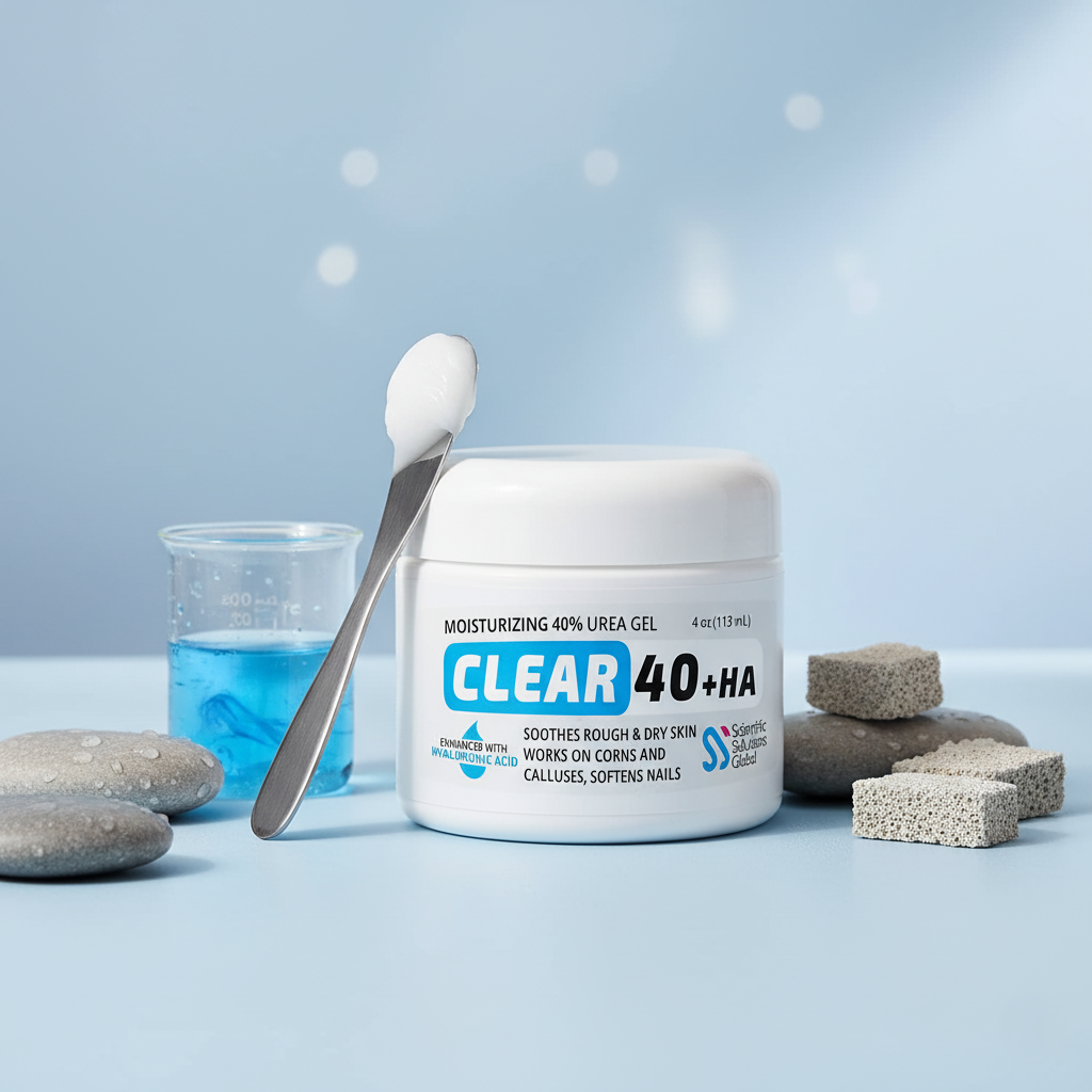 clear 40 40% urea gel with hyaluronic acid clear 40 40% urea gel with hyaluronic acid